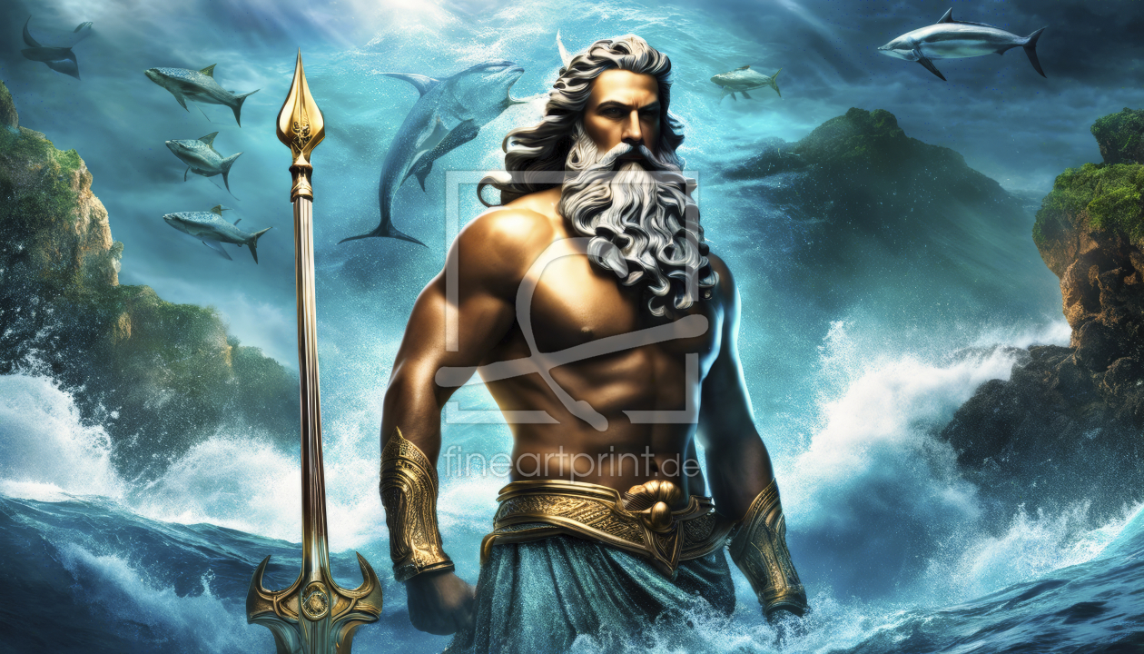 Bild-Nr.: 12818506 Poseidon Gott der Meere KI erstellt von XYRIUS