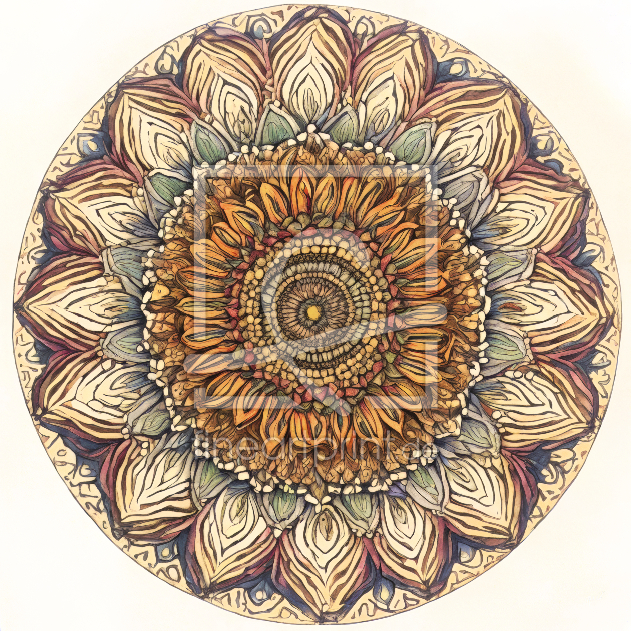 Bild-Nr.: 12819187 Mandala KI erstellt von XYRIUS