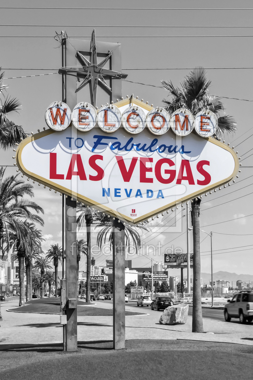 Bild-Nr.: 12819542 LAS VEGAS Schild - colorkey erstellt von Melanie Viola