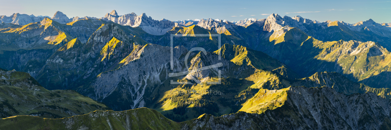 Bild-Nr.: 12822336 Bergpanorama vom Nebelhorn erstellt von Walter G. Allgöwer