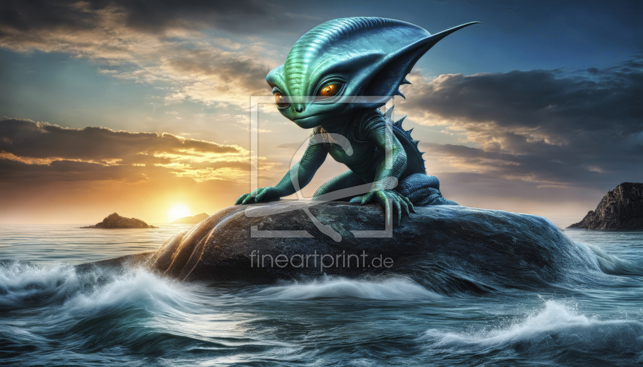 Bild-Nr.: 12822386 Alien Meerjungfrau KI erstellt von XYRIUS