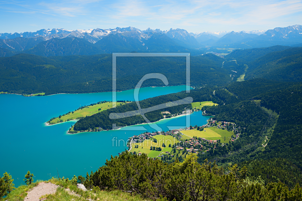 Bild-Nr.: 12823006 Walchenseeblick vom Fahrenbergkopf erstellt von SusaZoom