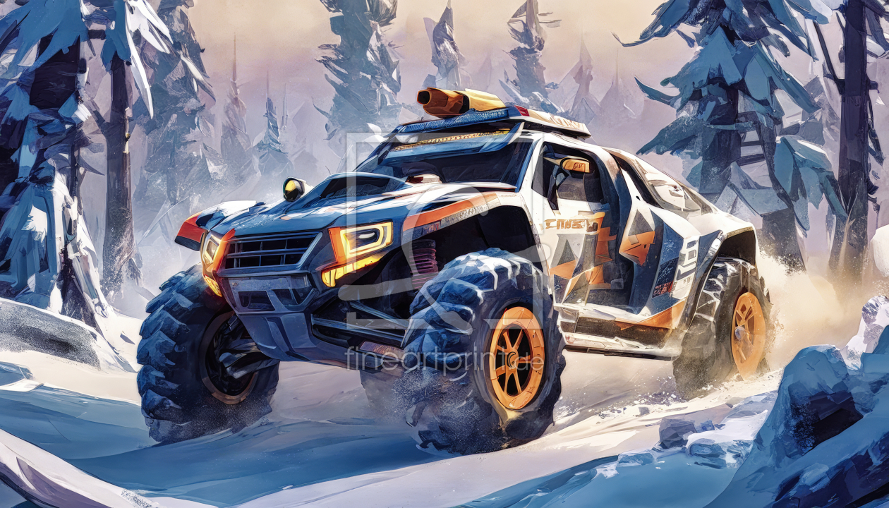 Bild-Nr.: 12825984 Winter Motorsport KI erstellt von XYRIUS