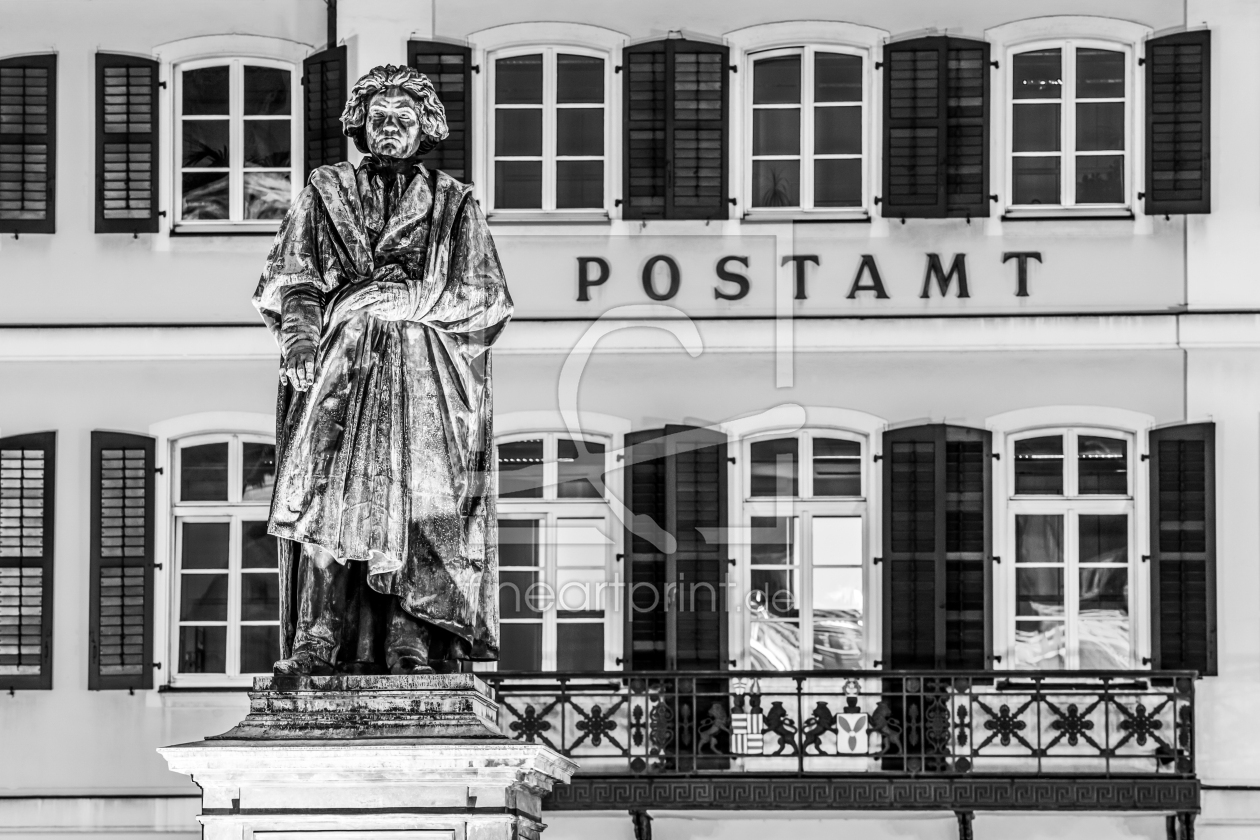 Bild-Nr.: 12827290 Beethoven-Denkmal in Bonn - monochrom erstellt von dieterich