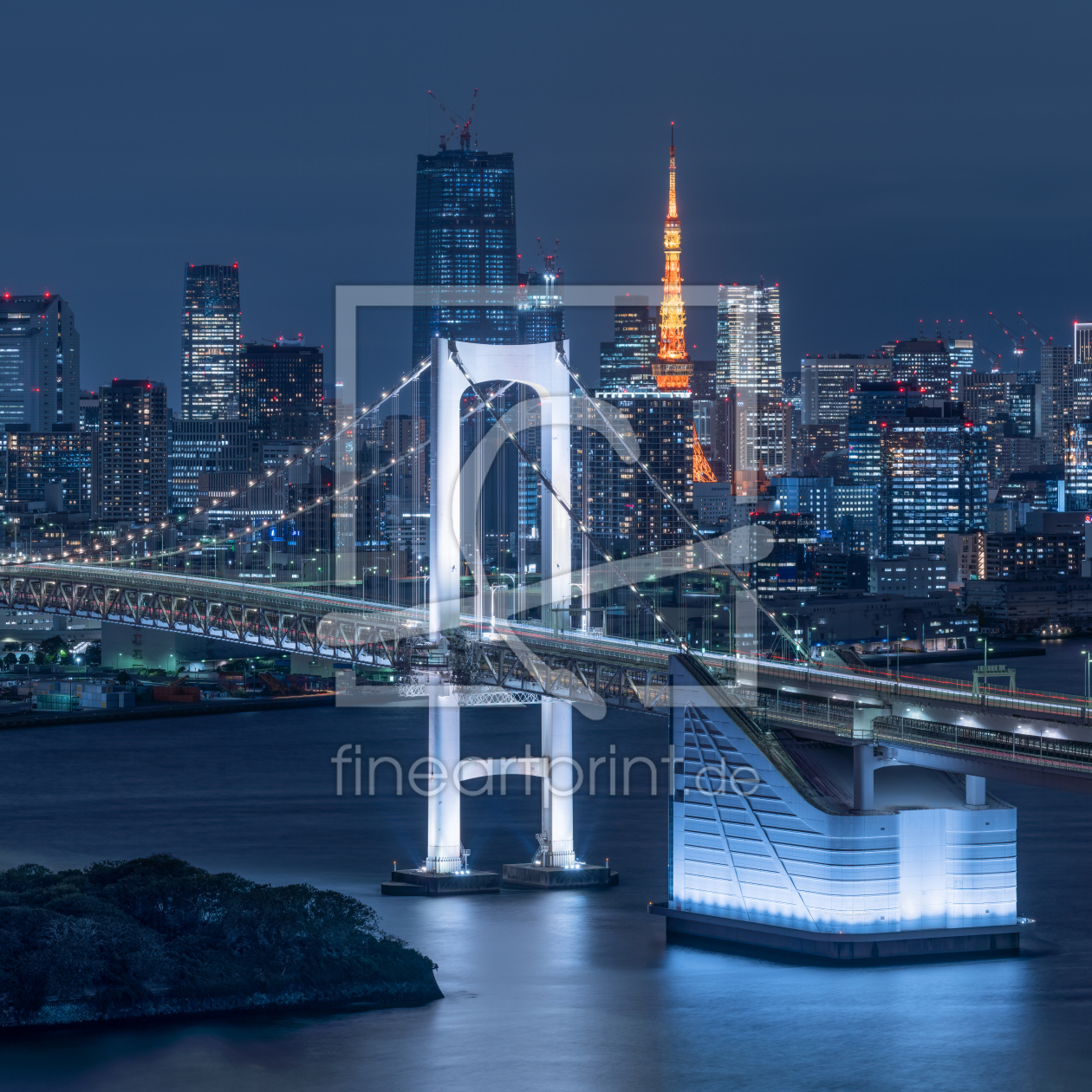Bild-Nr.: 12828042 Rainbow Bridge in Tokyo Odaiba erstellt von eyetronic