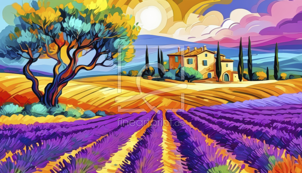 Bild-Nr.: 12829556 Landschaft in der Provence KI erstellt von XYRIUS