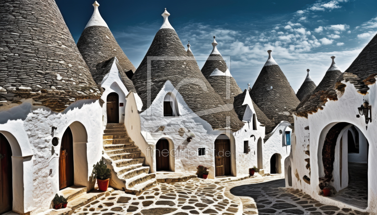 Bild-Nr.: 12829606 Apulien Alberobello KI erstellt von XYRIUS