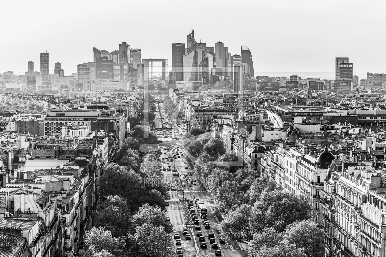 Bild-Nr.: 12829757 Av de la Grande Armee und La Defense in Paris erstellt von dieterich