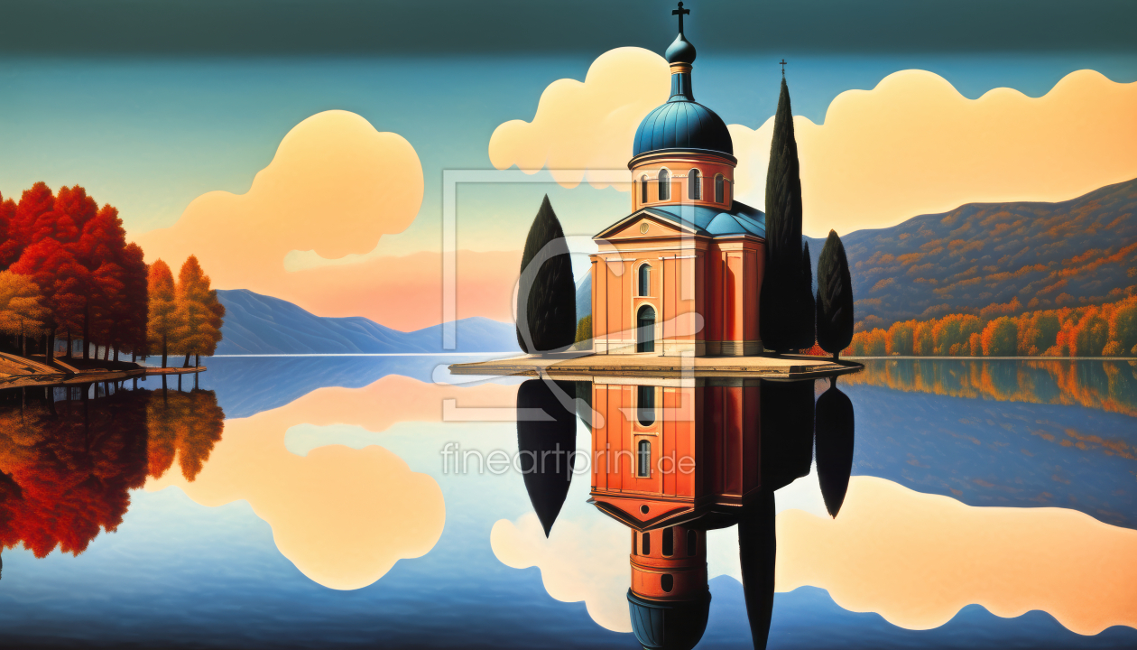 Bild-Nr.: 12831906 Kirche am See erstellt von XYRIUS