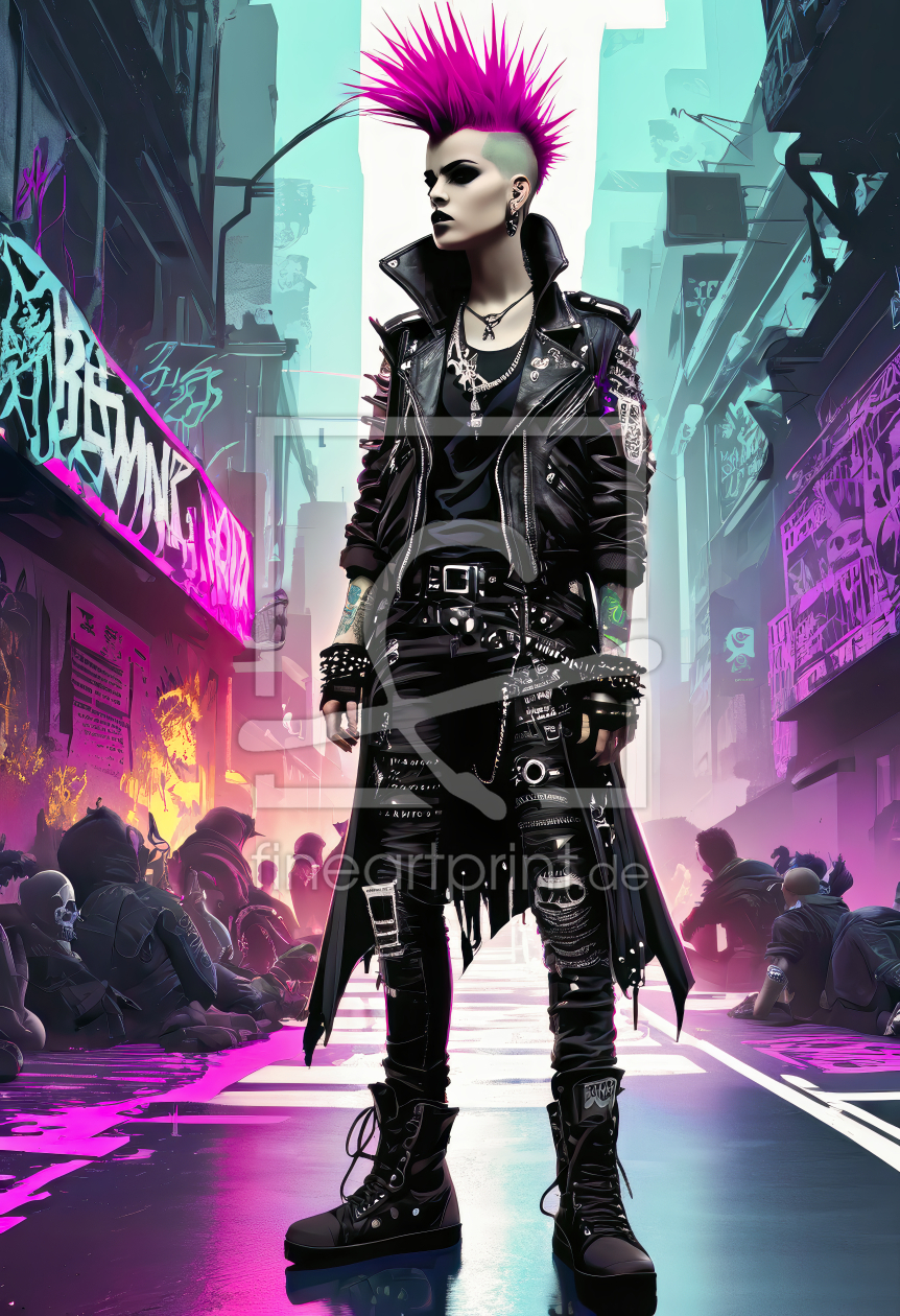 Bild-Nr.: 12833080 City Punker KI erstellt von XYRIUS