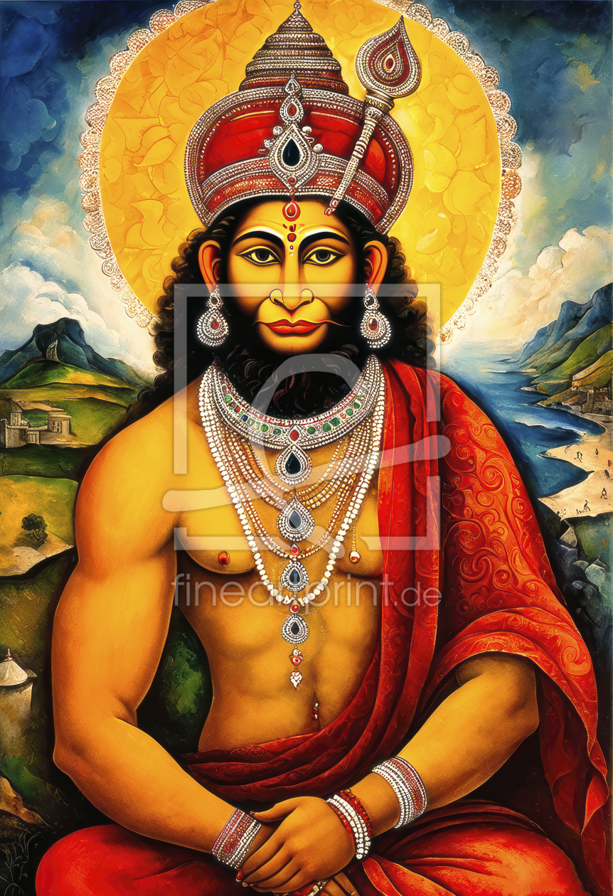 Bild-Nr.: 12833653 Hanuman der Affengott KI erstellt von XYRIUS