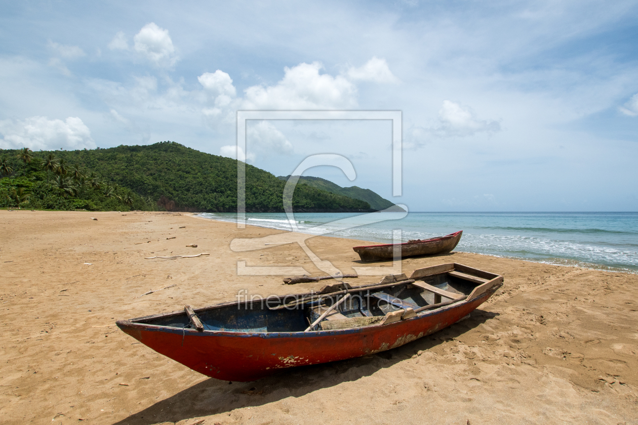 Bild-Nr.: 12833719 Holzboote am Strand erstellt von Bettina Schnittert