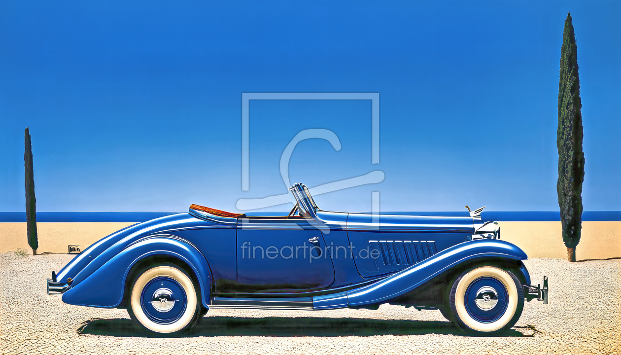 Bild-Nr.: 12833839 Blauer Roadster KI erstellt von XYRIUS
