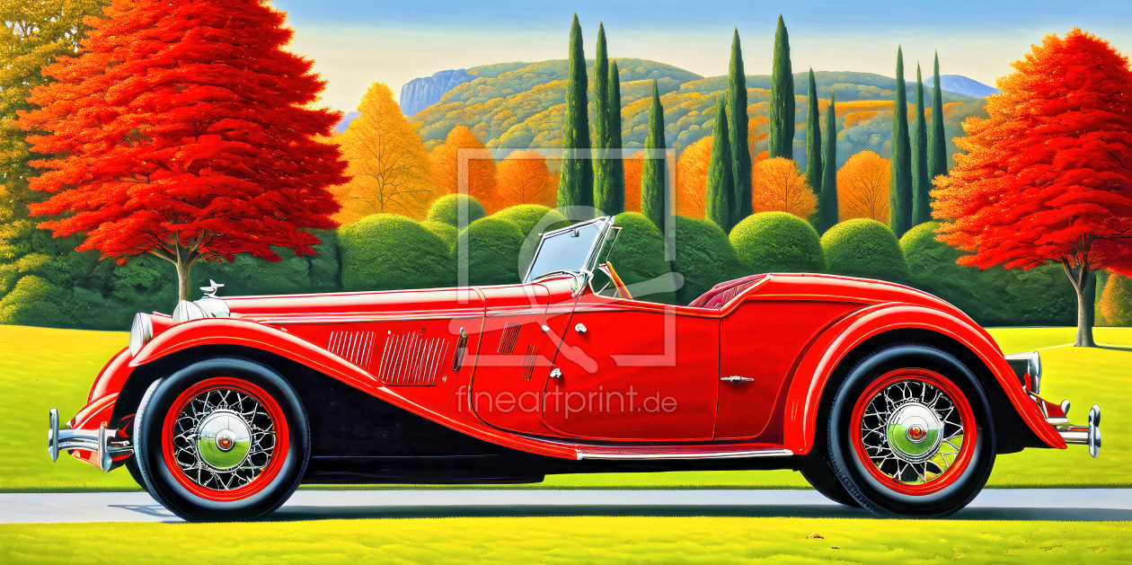 Bild-Nr.: 12833844 Roter Roadster KI erstellt von XYRIUS