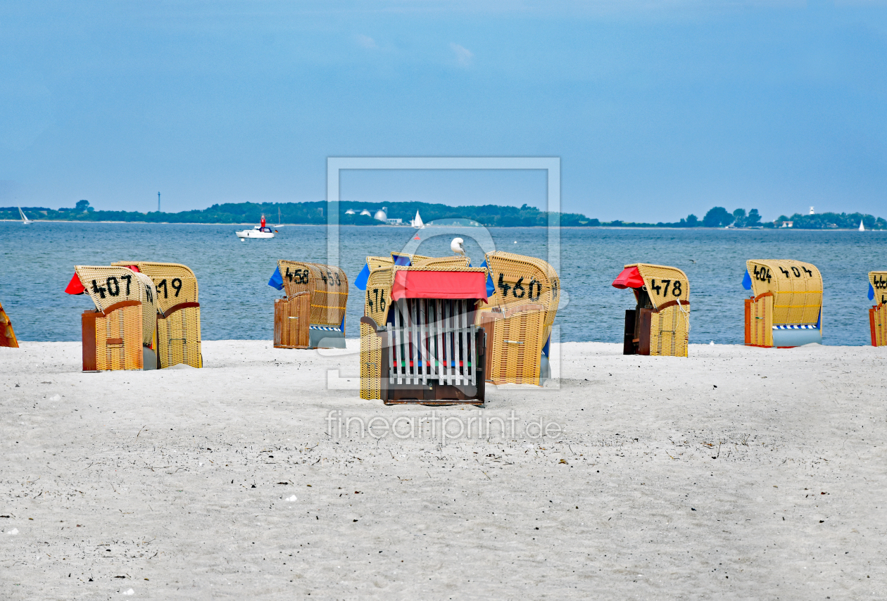 Bild-Nr.: 12833884 Meerblick mit Strandkörben erstellt von uwejaeger