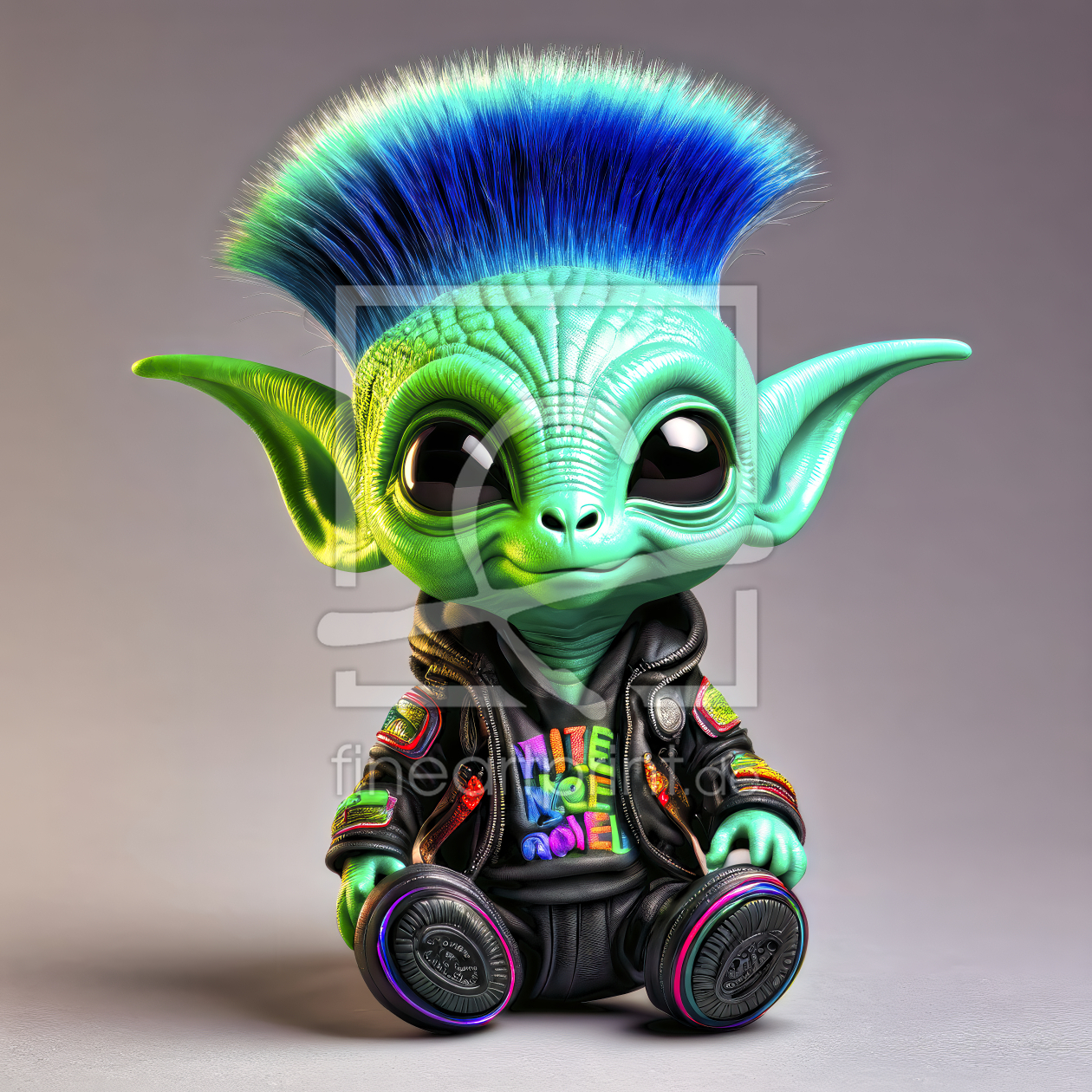 Bild-Nr.: 12835093 Alien Punker KI erstellt von XYRIUS