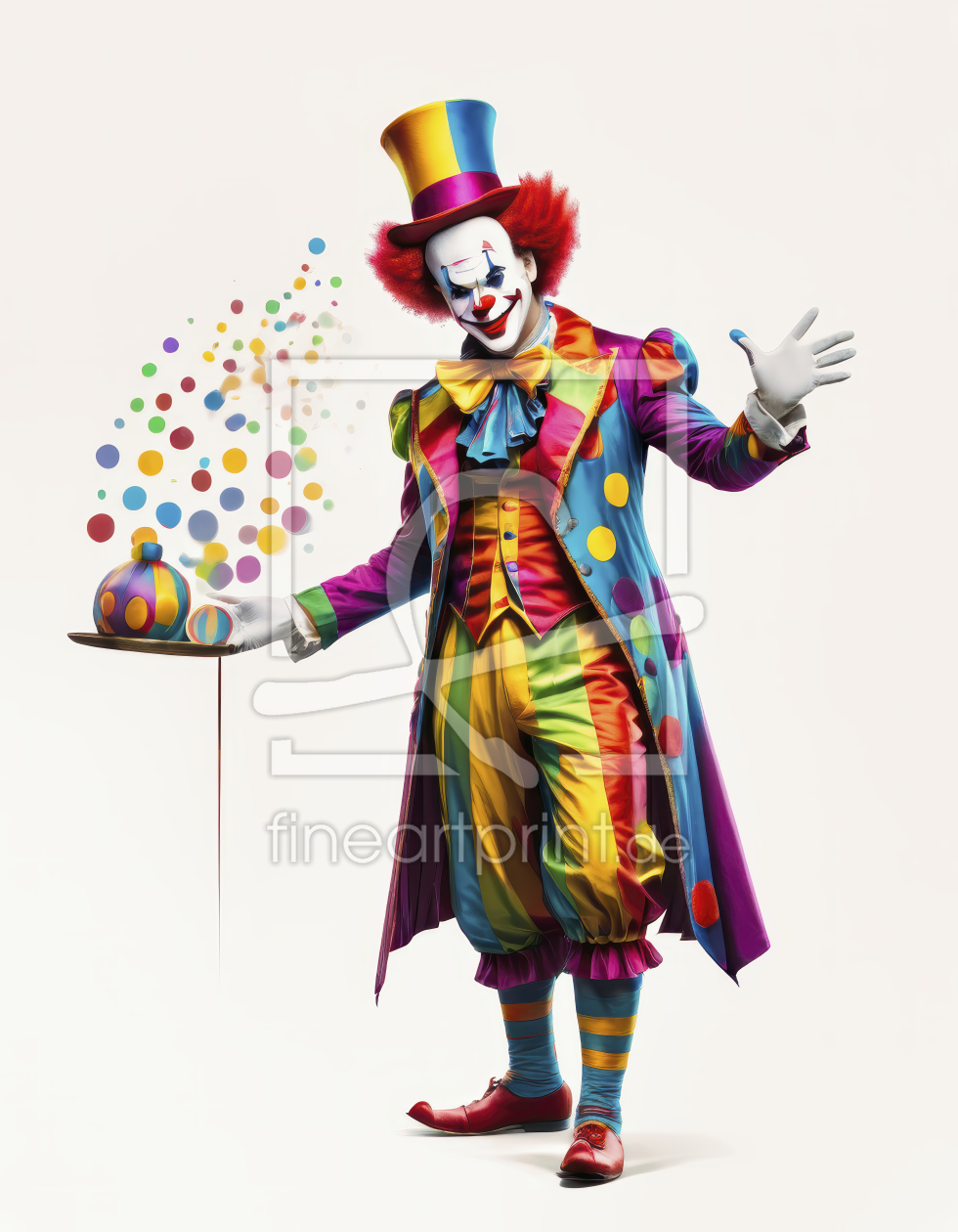 Bild-Nr.: 12839859 Clown mit Blumen KI erstellt von XYRIUS
