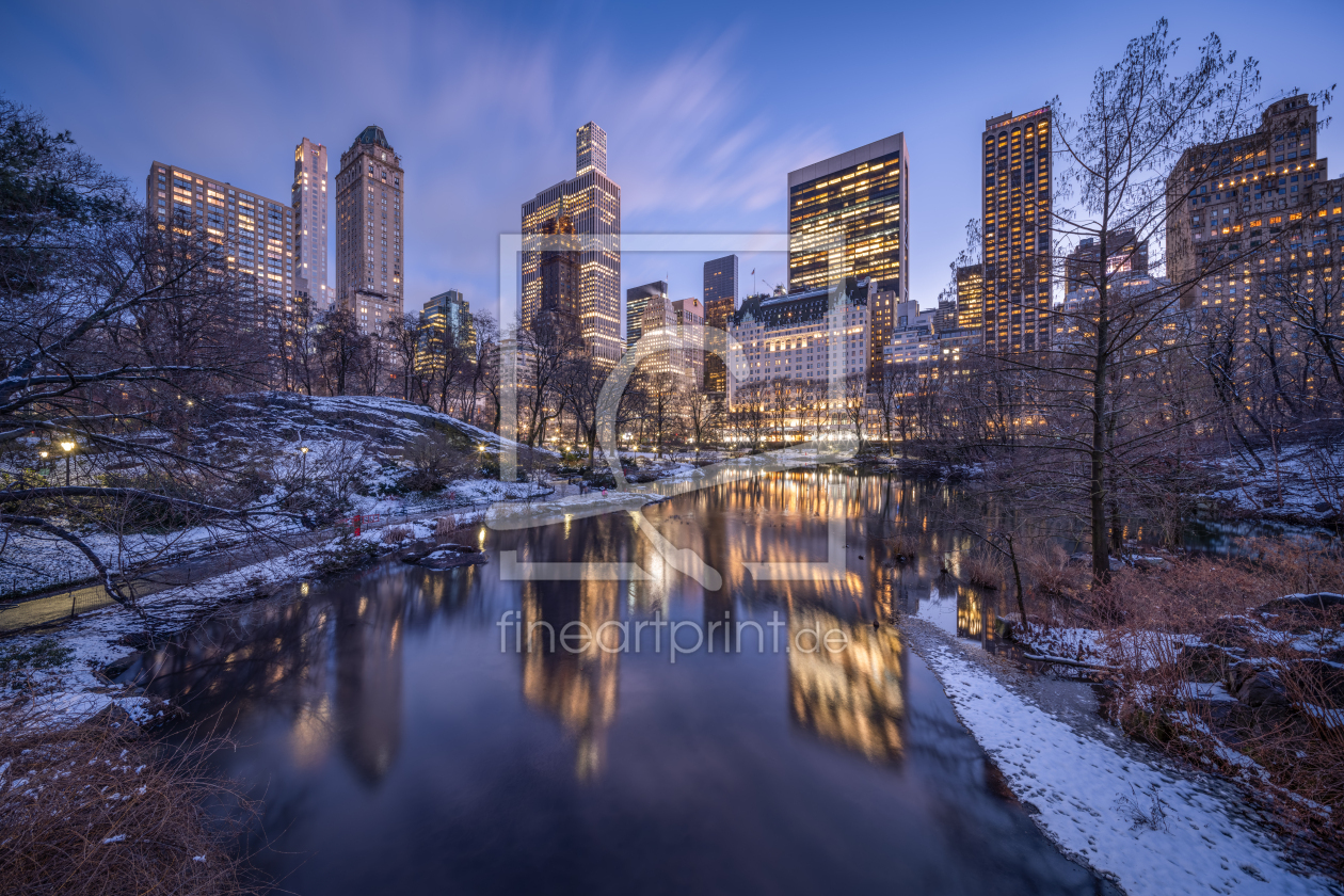 Bild-Nr.: 12840741 Central Park mit Manhattan Skyline bei Nacht erstellt von eyetronic