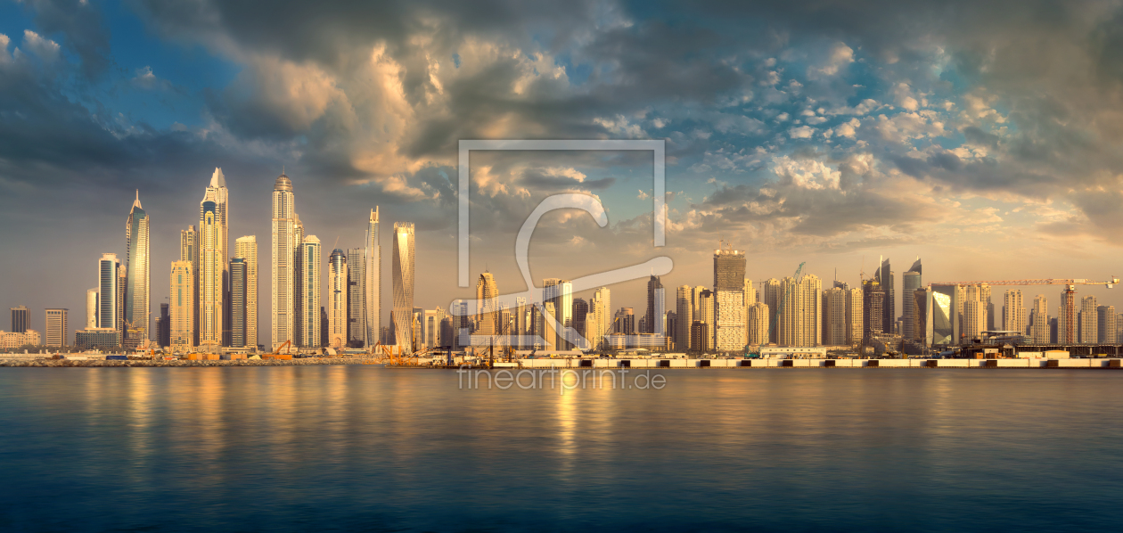 Bild-Nr.: 12843819 Blick vom Meer auf die Skyline von Dubai erstellt von Smileus