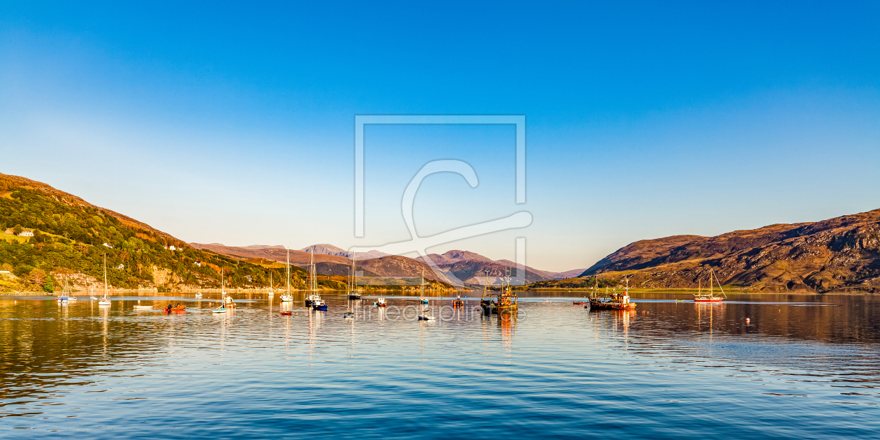 Bild-Nr.: 12846265 Boote Loch Broom bei Ullapool - Schottland erstellt von dieterich