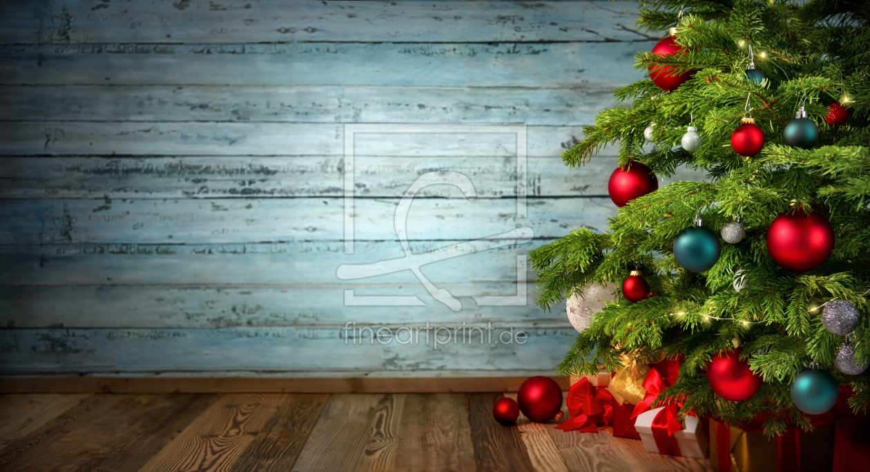 Bild-Nr.: 12846272 Festliche Weihnachtsszene mit geschmücktem Baum erstellt von Smileus