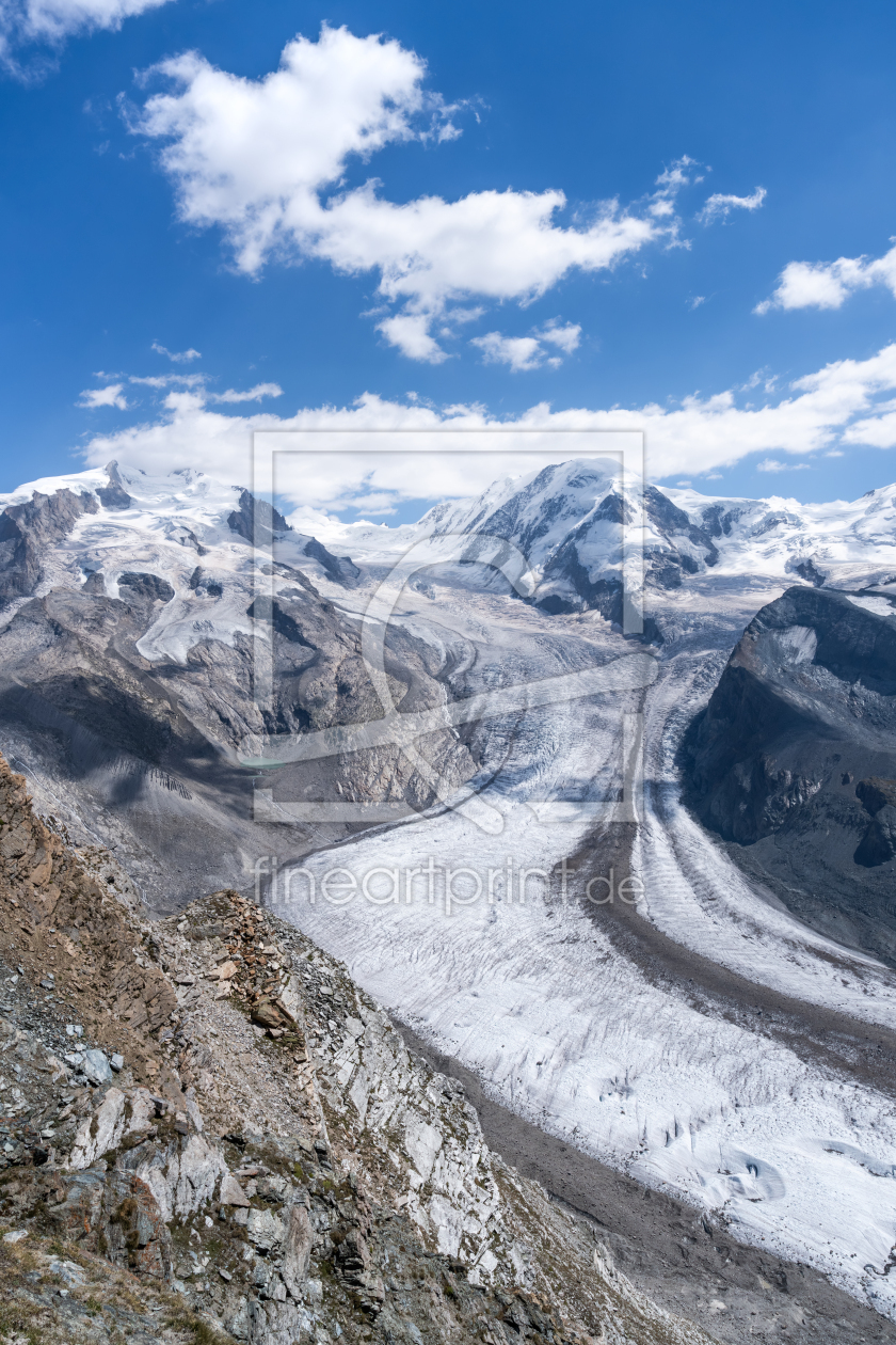 Bild-Nr.: 12848771 Gornergletscher mit Monte Rosa Massiv erstellt von eyetronic