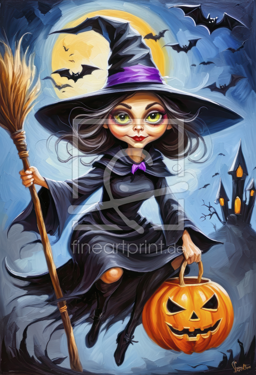 Bild-Nr.: 12848859 Halloweenchen fliegend KI erstellt von XYRIUS
