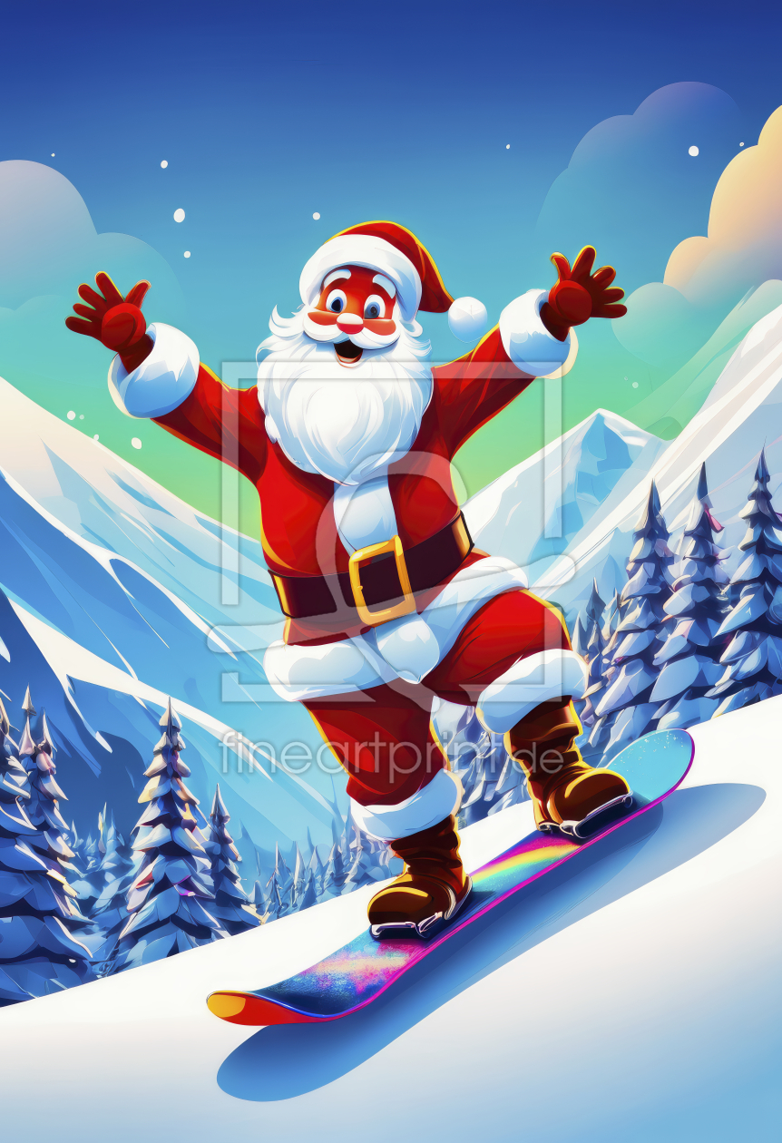 Bild-Nr.: 12848972 Santa Claus kommt KI erstellt von XYRIUS