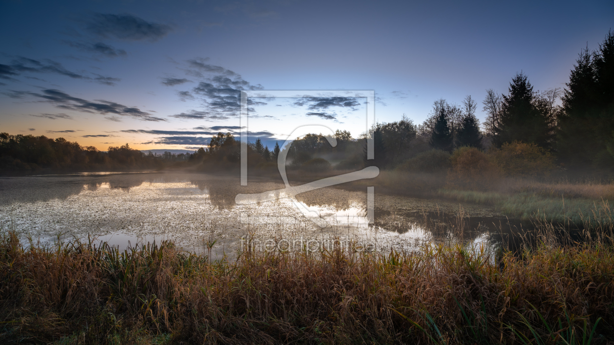 Bild-Nr.: 12850456 Blaue Stunde im Herbst  erstellt von Steffen Henze