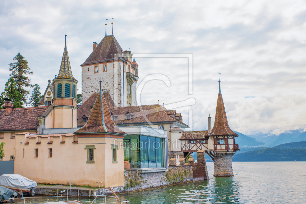 Bild-Nr.: 12851461 Schloss Oberhofen am Thunersee erstellt von SusaZoom