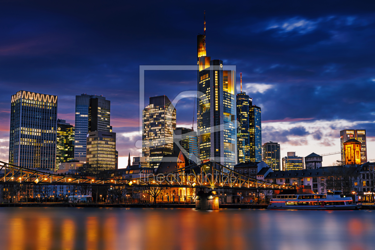 Bild-Nr.: 12852363 Frankfurt am Main Skyline - blaue Stunde erstellt von uh-Photography
