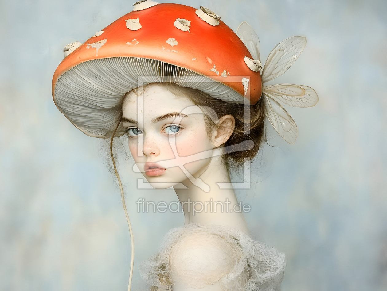 Bild-Nr.: 12852417 Das Fliegenpilzhutmädchen KI erstellt von Heike  Hultsch
