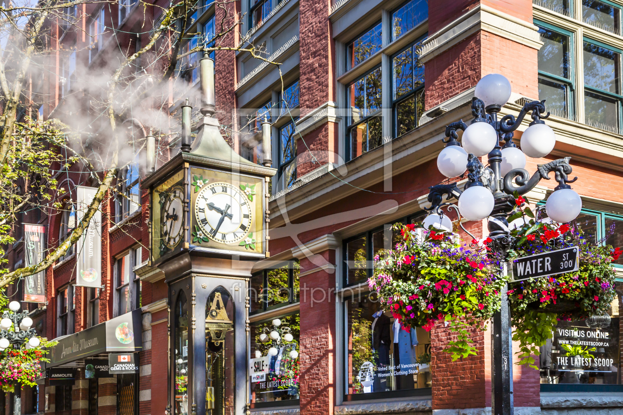 Bild-Nr.: 12852449 Historische Gastown Steam Clock in Vancouver erstellt von Melanie Viola