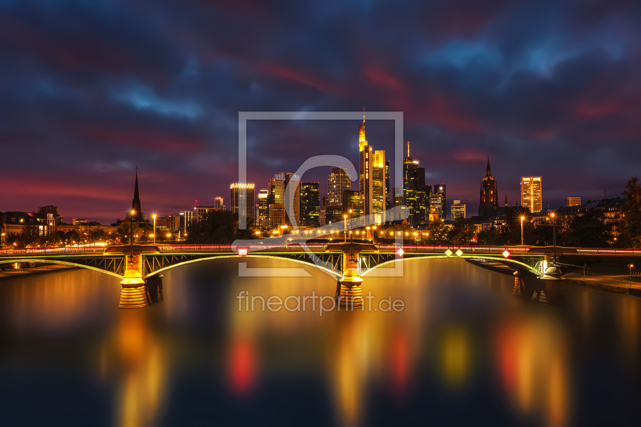 Bild-Nr.: 12852755 Frankfurt am Main Skyline - blaue Stunde erstellt von uh-Photography