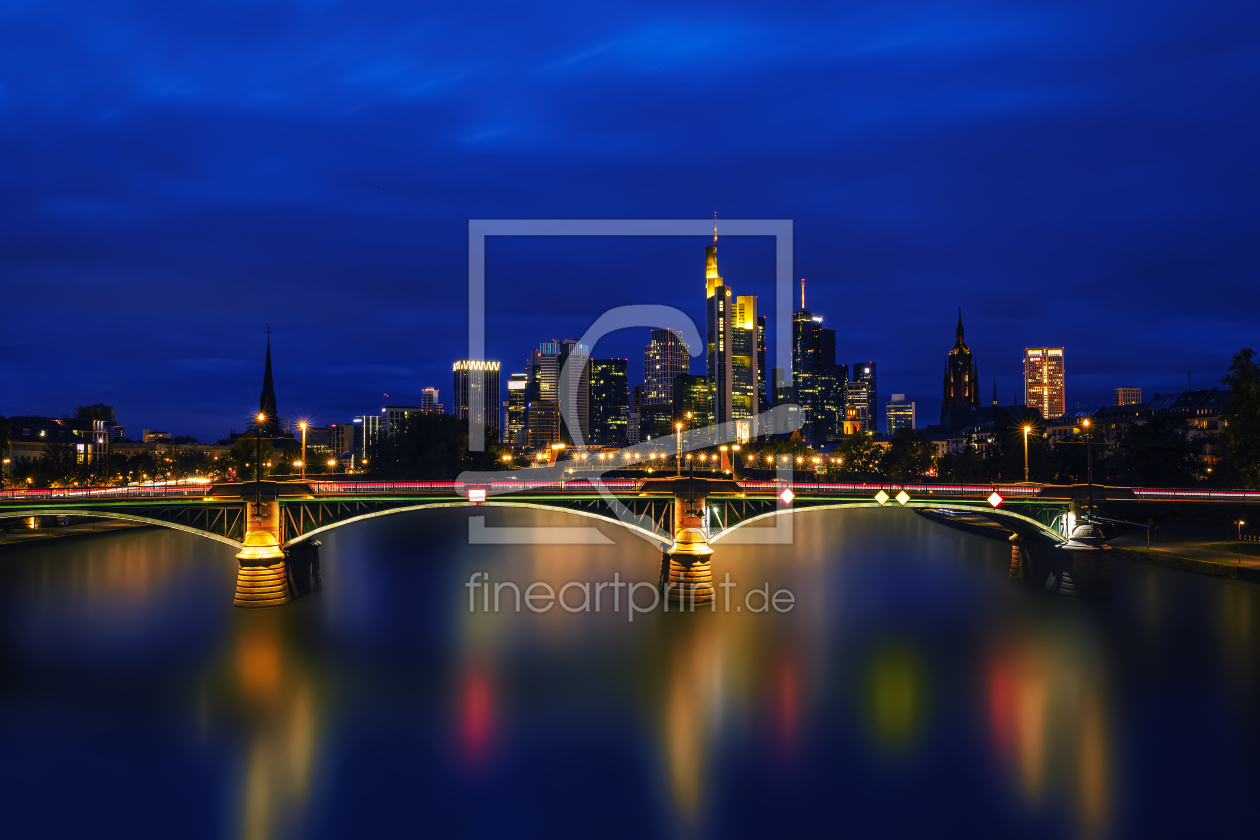 Bild-Nr.: 12853241 Frankfurt am Main mit Ignatz-Bubis-Brücke erstellt von uh-Photography