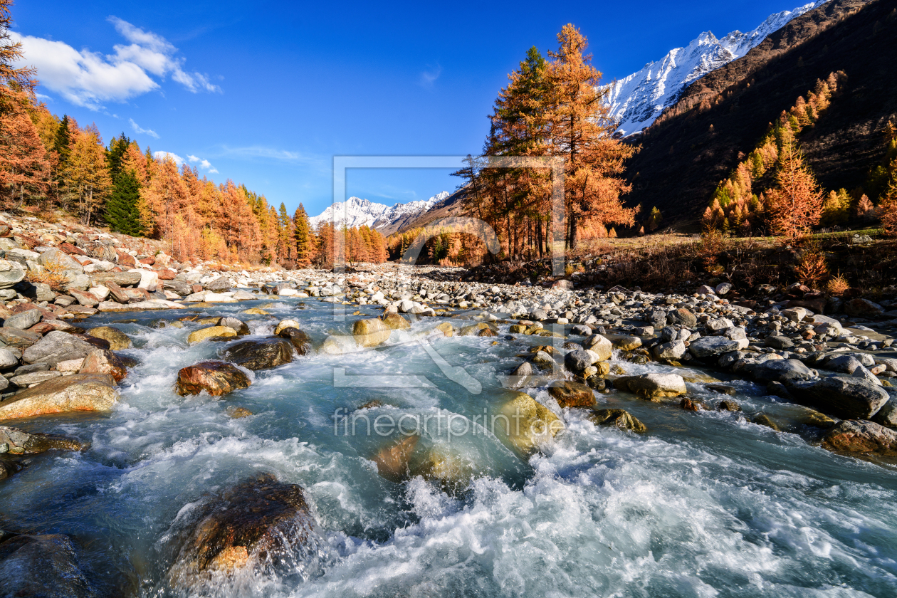 Bild-Nr.: 12853327 Goldener Oktober im Lötschental - Wallis - Schweiz erstellt von Achim Thomae