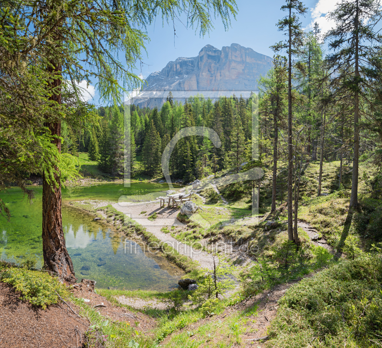 Bild-Nr.: 12854630 Lech de la Le am Heiligkreuzkofel erstellt von SusaZoom