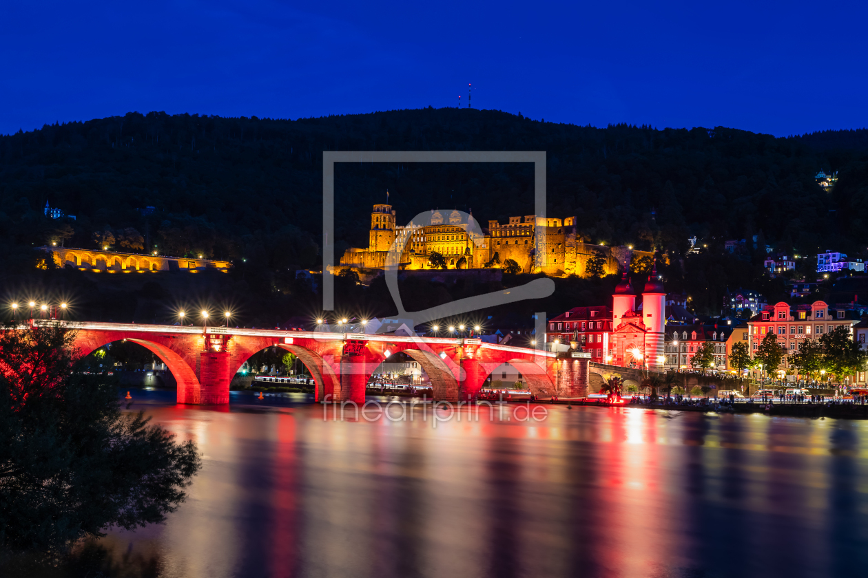 Bild-Nr.: 12856378 Heidelberg Skyline vor der Schlossbeleuchtung erstellt von uh-Photography