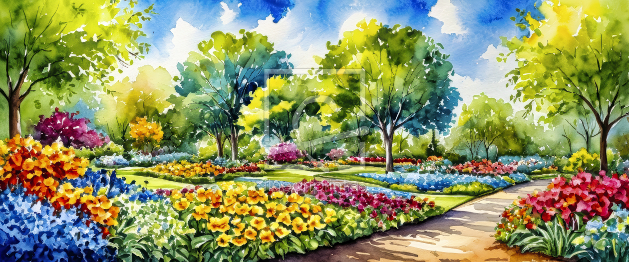 Bild-Nr.: 12859055 Blumenpracht im Park KI erstellt von XYRIUS