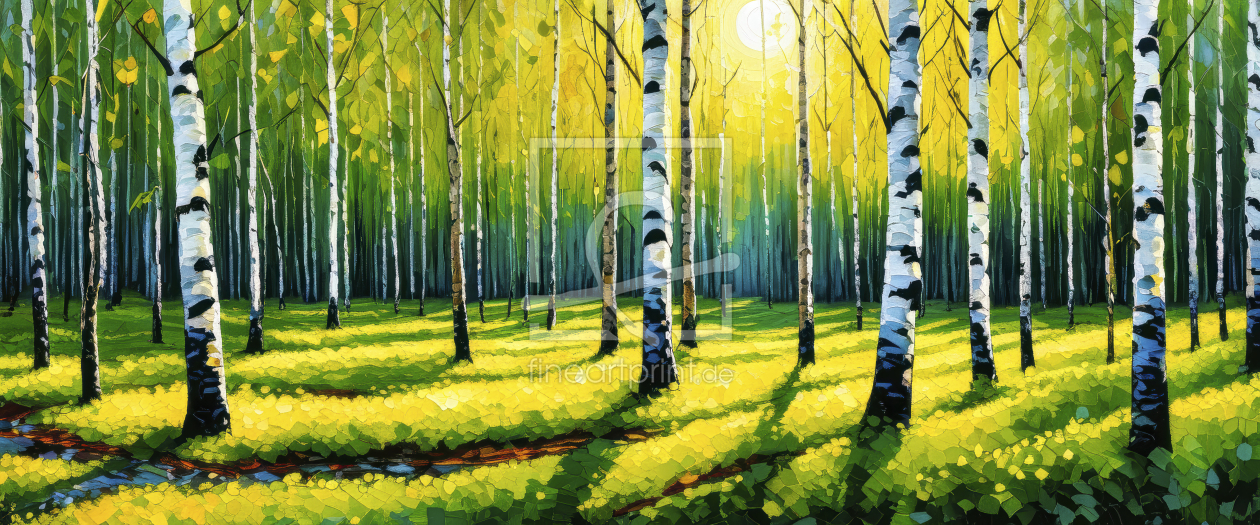Bild-Nr.: 12859427 Sonne im Wald KI erstellt von XYRIUS