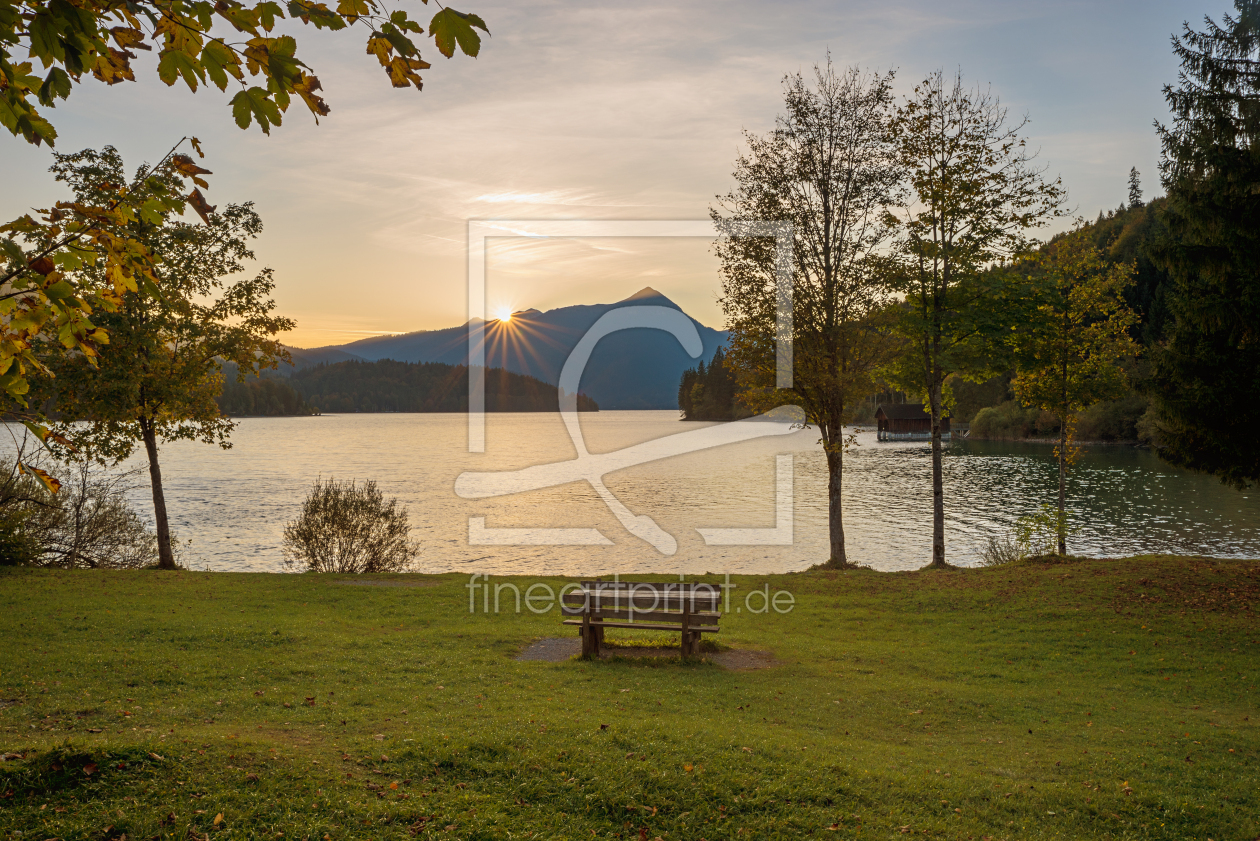 Bild-Nr.: 12861936 Abends am Walchensee erstellt von SusaZoom