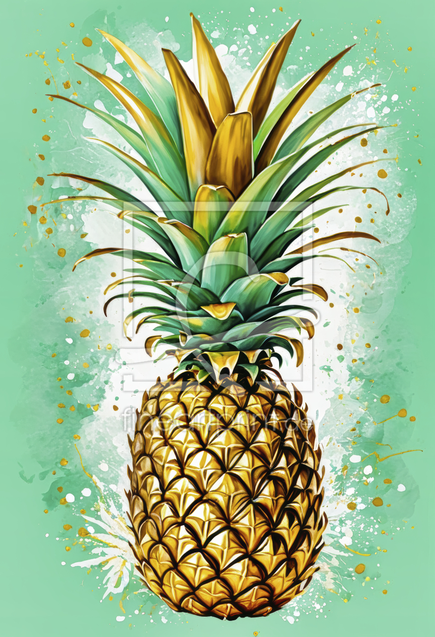 Bild-Nr.: 12867362 Ananas pur KI erstellt von XYRIUS