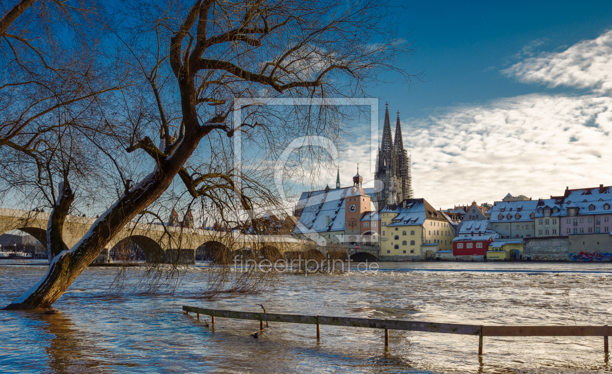 Bild-Nr.: 12867590  Hochwasser in Regensburg erstellt von Gregor Handy