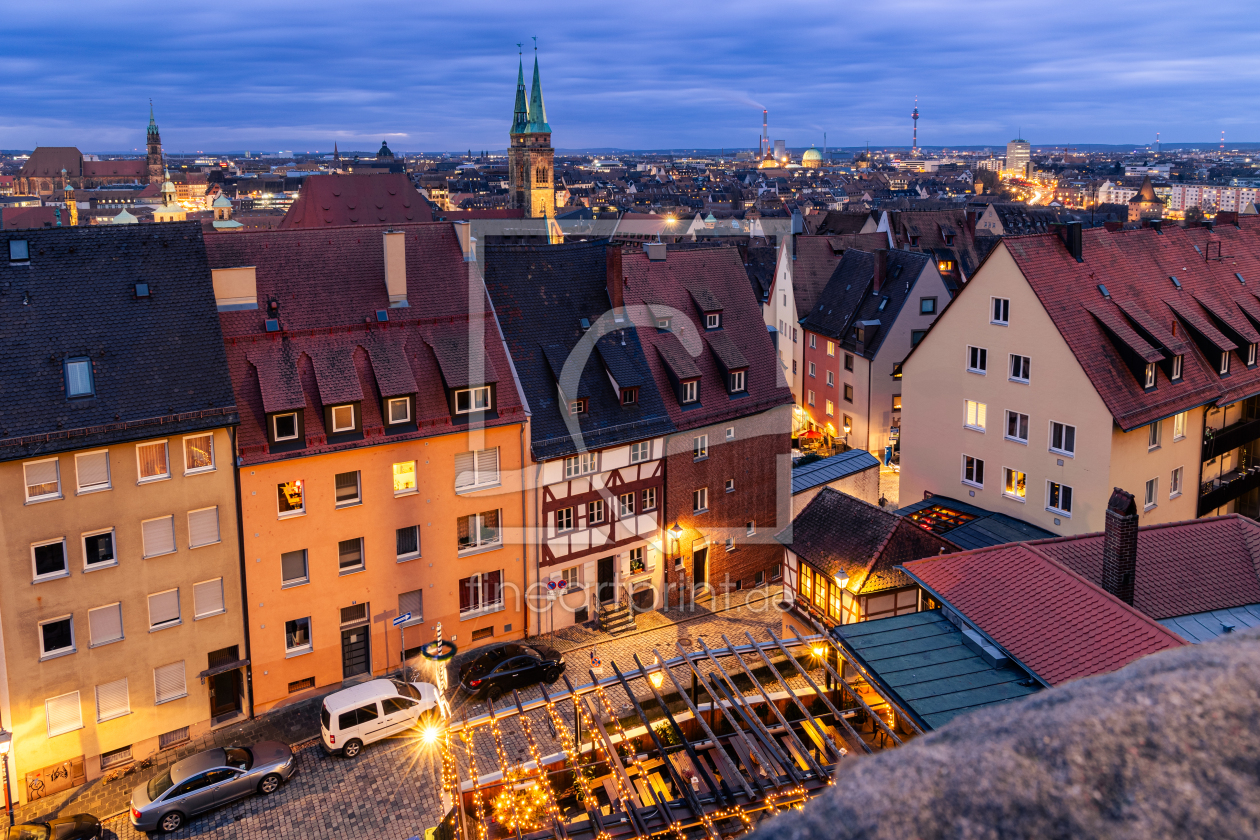 Bild-Nr.: 12871140 Blick über Nürnberg am Abend erstellt von janschuler