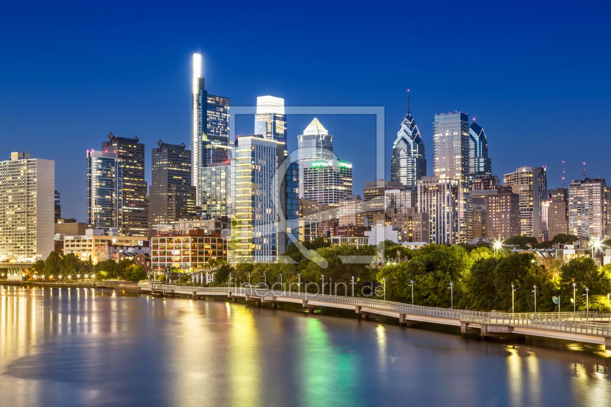 Bild-Nr.: 12871752 Downtown Philadelphia mit Schuylkill River erstellt von Melanie Viola