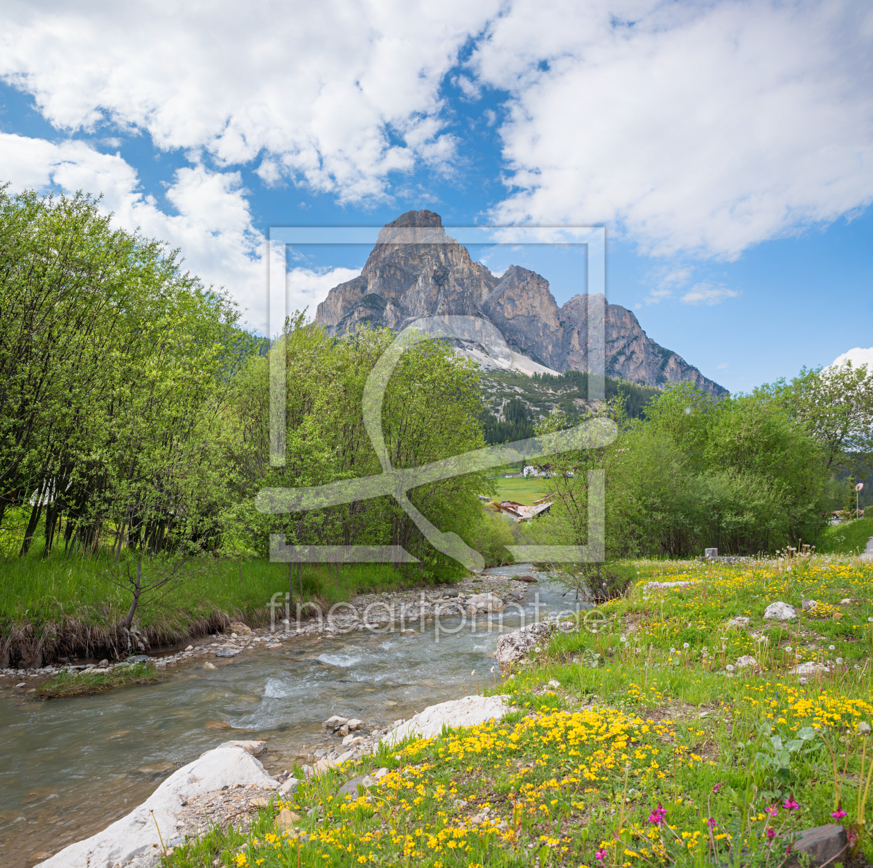Bild-Nr.: 12873861 Frühling an der Gader in Corvara Südtirol erstellt von SusaZoom