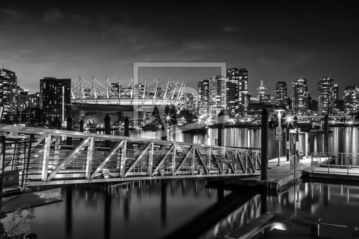 Bild-Nr.: 12874251 Malerische monochrome Vancouver Abendimpression erstellt von Melanie Viola