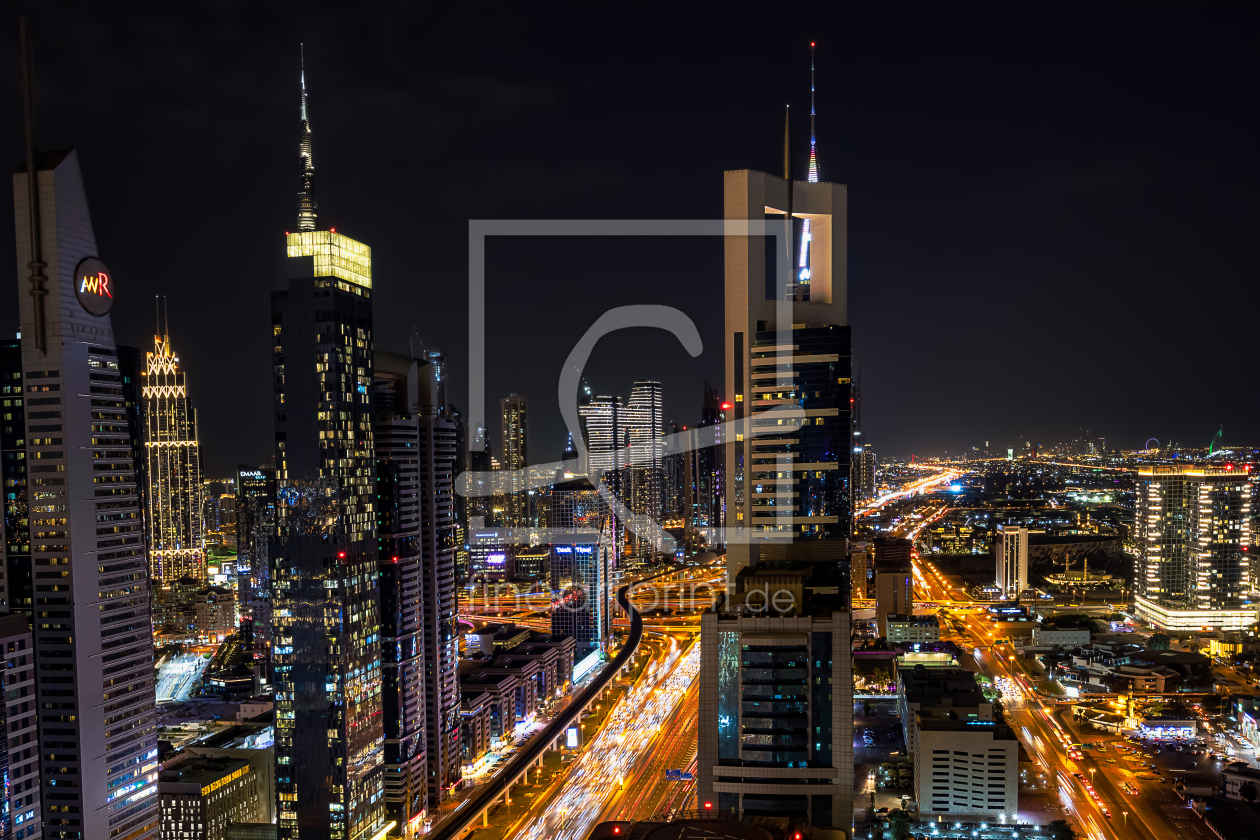 Bild-Nr.: 12874564 Skyline Dubai - Downtown von einer Rooftop Bar erstellt von uh-Photography