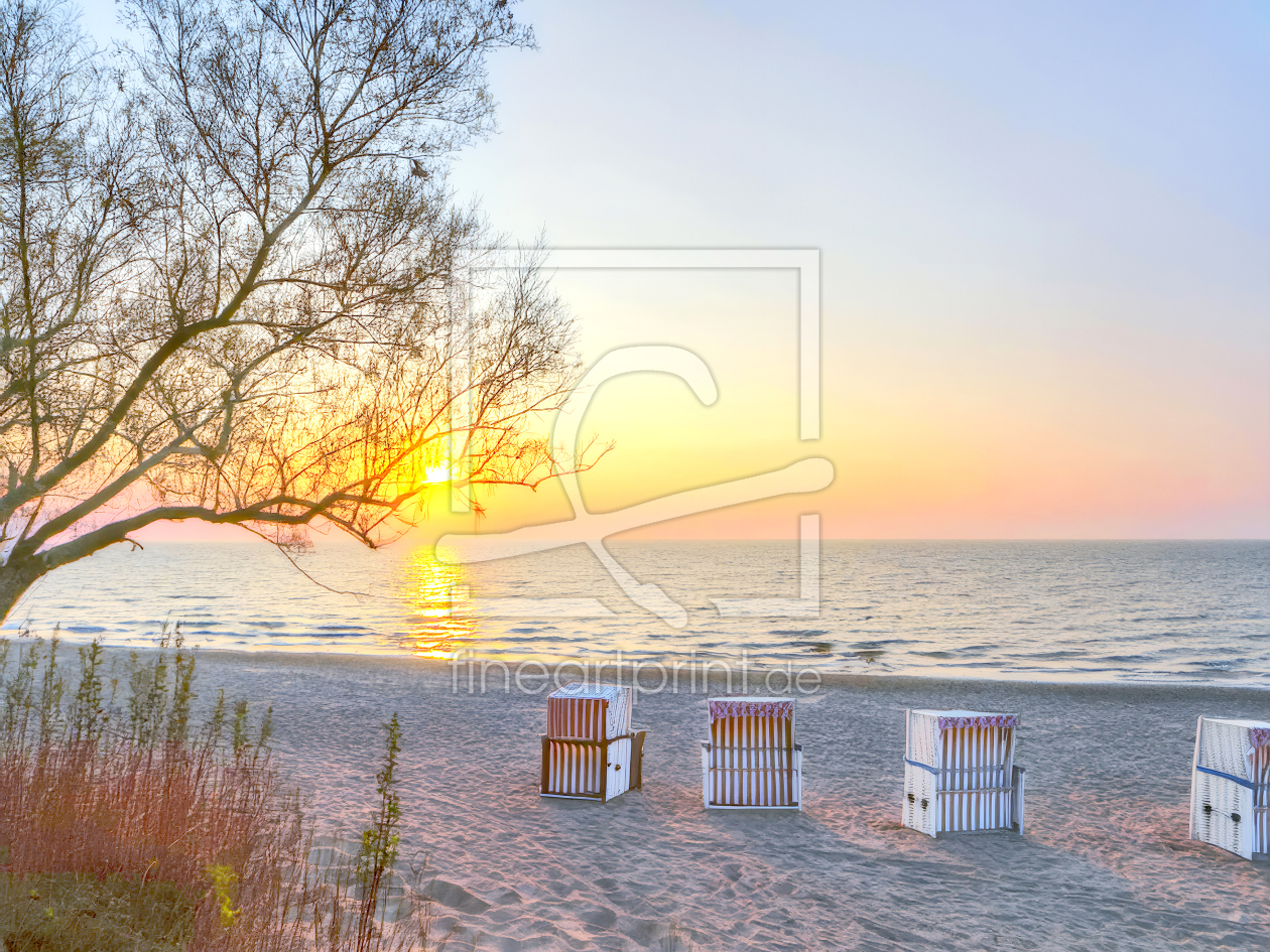Bild-Nr.: 12877063 Morgens am Strand  KI erstellt von Johann Pavelka