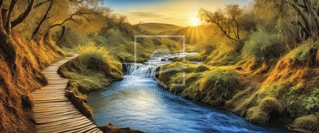 Bild-Nr.: 12877742 Kleiner Wasserfall KI erstellt von XYRIUS